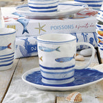 Taza con Plato Bord De Mer (4 pcs)