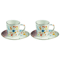 Cup with Plate Colors (4 pcs)