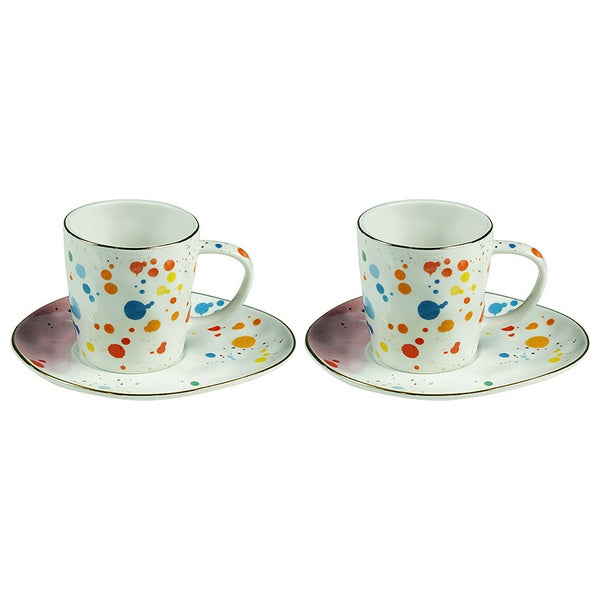 Cup with Plate Colors (4 pcs)