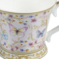 Cup with Plate Butterflies (4 Pcs)