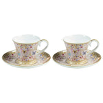 Cup with Plate Butterflies (4 Pcs)