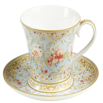 Cup with Plate Bone China Porcelain