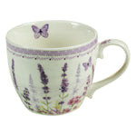 Cup with Plate Lavender Bone China Porcelain