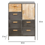 Chest of drawers Boston Fir wood (60 x 37 x 83 cm)