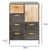 Chest of drawers Boston Fir wood (60 x 37 x 83 cm)