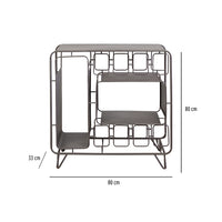 Shelves Boston Iron Fir wood (80 x 33 x 80 cm)