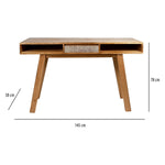 Desk Borneo Mindi wood (145 x 58 x78 cm)