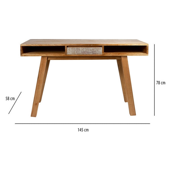 Desk Borneo Mindi wood (145 x 58 x78 cm)