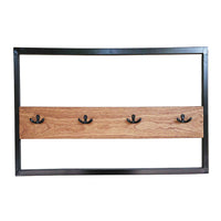 Wall mounted coat hanger Chess Mindi wood (80 x 40 x 5 cm)