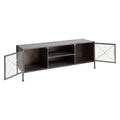 TV furniture Black Crystal Painted iron (131 x 40 x 49 cm)