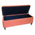 Foot of the bed beech wood Orange (114 x 44 x 43 cm)