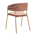 Silla de Comedor Poliéster Rosa (49 x 56 x 79 cm)