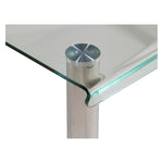 Dining Table Rec Tempered Glass (130 x 80 x 75 cm)