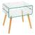 Side Table Beach Curved glass (55 x 40 x 55 cm)