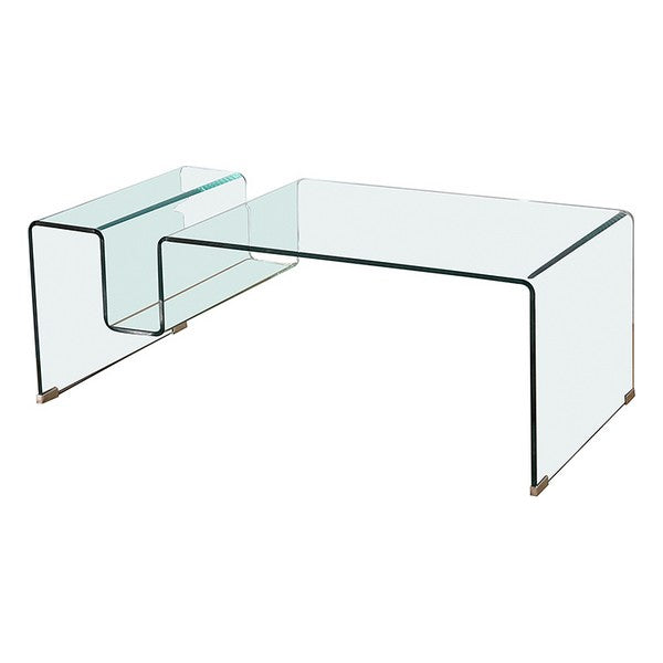 Centre Table Curved glass (120 x 60 x 43 cm)