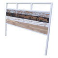 Headboard Rabat Iron Mindi wood (180 x 5 x 130 cm)