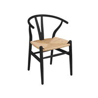 Dining Chair Elm Black Elm wood (57 x 80 x 41 cm)