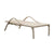 Sun-lounger Cala Beige synthetic rattan (190 x 76 x 60 cm)