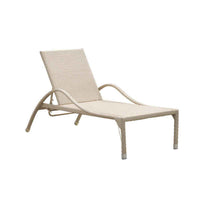 Sun-lounger Cala Beige synthetic rattan (190 x 76 x 60 cm)