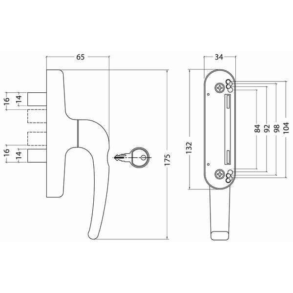 Doorknob 867102 Negro (Refurbished B)