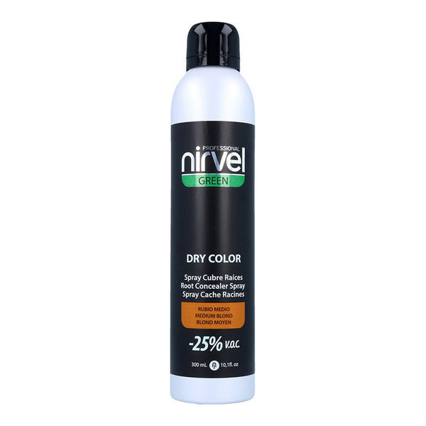 Grey Hair Spray Green Dry Color Nirvel Medium Blonde (300 ml)