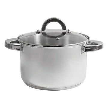 Pot with Glass Lid Quttin Stainless steel