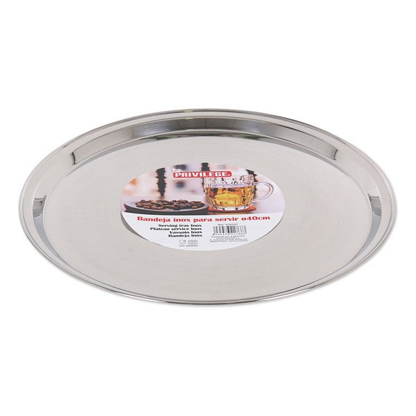 Tray Privilege Stainless steel Circular (ø 40 x 2 cm)