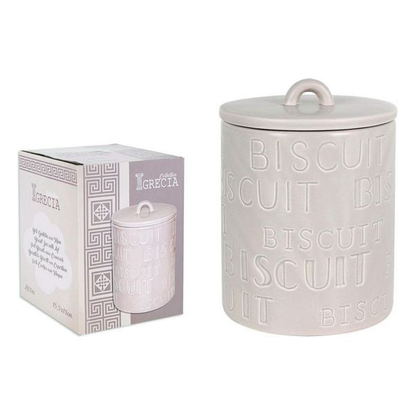 Tin Biscuit Dolomite With lid (15,5 x 18 cm)