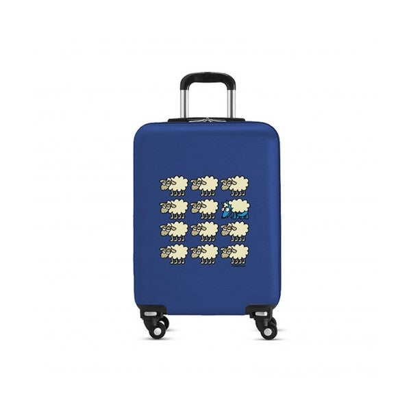 Cabin suitcase Kukuxumusu Sheep Blue Dark blue