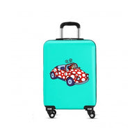 Cabin suitcase Kukuxumusu Car Blue Turquoise