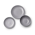 Tableware Benetton Tevere Grey Stoneware (18 pcs)