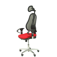 Office Chair with Headrest Socuéllamos P&C 350B21C Red