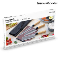 Set of Japanese Knives with Carrying Cover Damas·q InnovaGoods 4 Pieces