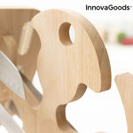 Set of Knives with Wooden Base Spartan InnovaGoods 7 Pieces