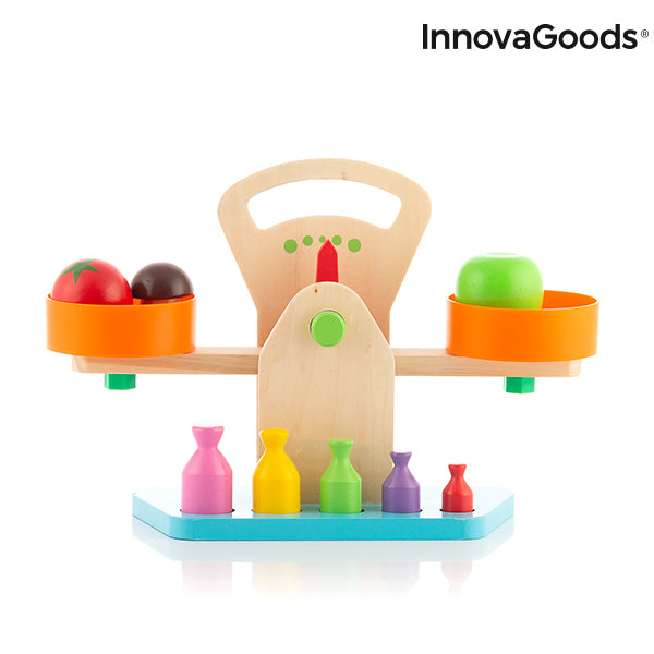 Wooden Scales with Accessories Treggy InnovaGoods 9 Pieces