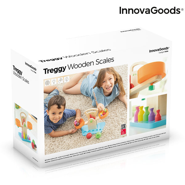 Wooden Scales with Accessories Treggy InnovaGoods 9 Pieces