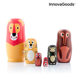 Matryoshka Wooden Animal Figures Funimals InnovaGoods 11 Pieces