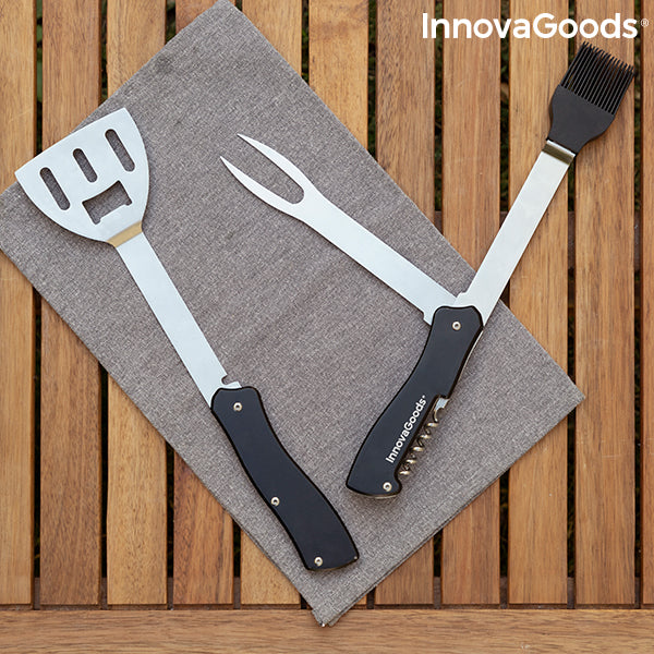 5 in 1 Barbecue Utensils Set Bbkit InnovaGoods