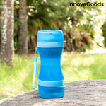 2-in-1 bottle with water and food containers for pets Pettap InnovaGoods