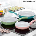 Set of Non-stick Frying Pans with Ceramic Coating Pantasy InnovaGoods 3 Pieces (ø 20-24-28 cm)