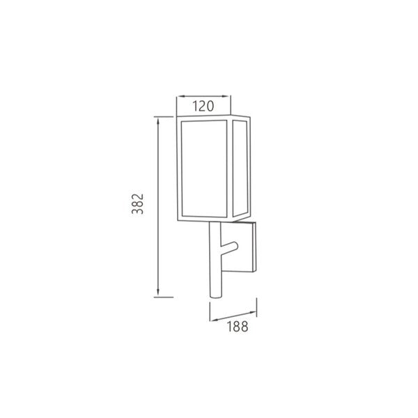 Aplique Ledkia Inferior Atrium Blanco 40W