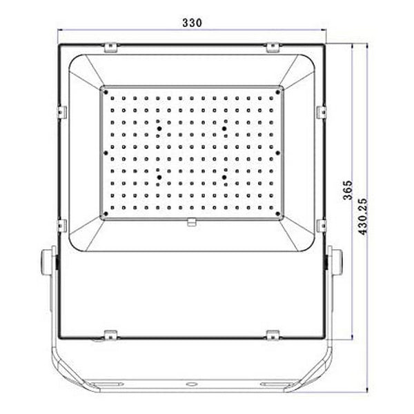 Floodlight/Projector Light LED Ledkia HE Slim PRO A+ 150 W 21000 Lm (3000K - 3200K Warm White)