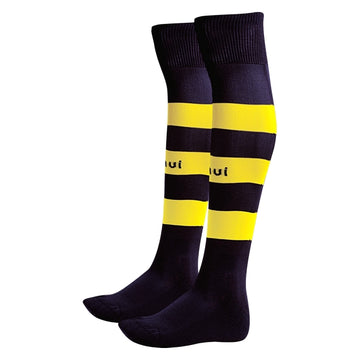 Football Socks Luanvi Listada Polyamide/Cotton Yellow Black