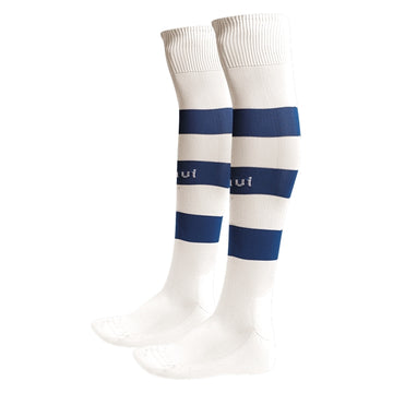 Football Socks Luanvi Listada White/Blue Polyamide/Cotton