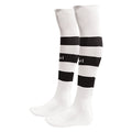 Football Socks Luanvi Listada Black White Polyamide/Cotton