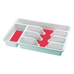 Cutlery Organiser White Plastic (36 x 5 x 26,2 cm)