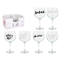 Wineglass LAV CHEERS Crystal Decorated 645 cc