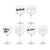 Wineglass LAV CHEERS Crystal Decorated 645 cc