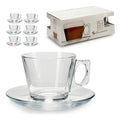 Piece Coffee Cup Set Glass (6 Pieces)