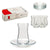 Set of 6 Cups with Plate Transparent Glass (6 Pieces) (20 x 6,5 x 23 cm)